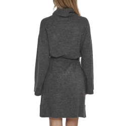 Robe Pull Grise Femme Vila Rollneck