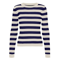 Pull Beige/Bleu Femme Vero Moda Chili