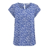 Top Bleu/Blanc à motifs Femme Only Nova