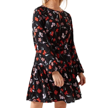 Robe Noir à fleurs Femme JDY Edith
