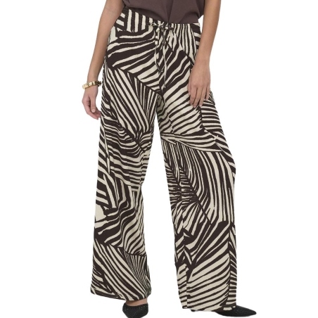 Pantalon fluide Beige/Marron Femme JDY Ebbie