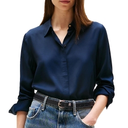 Chemise Marine Femme Tommy Hilfiger Soft Viscose
