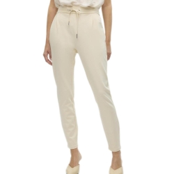 Pantalon Beige Marron Femme Meva