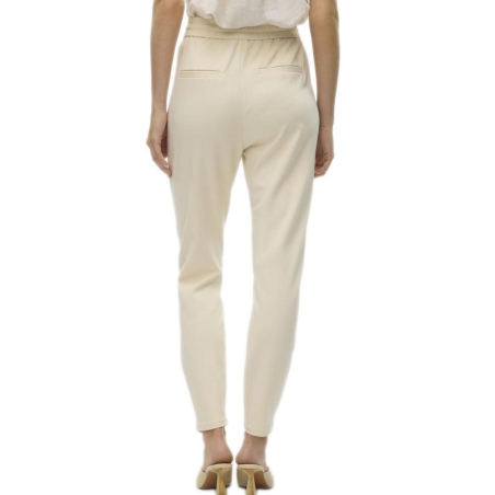 Pantalon Beige Marron Femme Meva