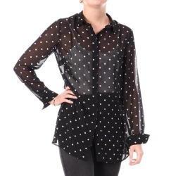 Chemise Noir/Blanche Femme Guess W1RH09W70Q0