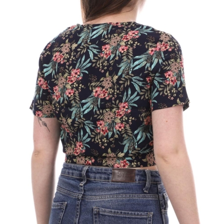 Blouse Marine à fleurs Femme Vero Moda Easy