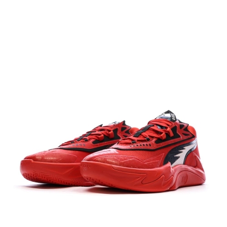 Chaussures de Basketball Rouges/Noires Homme Puma Zeros