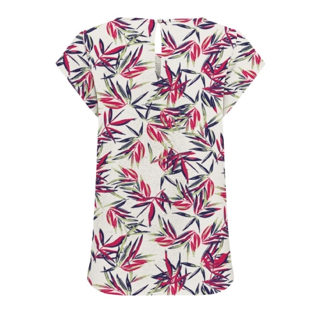 Top Écru/Rose à motifs Femme Only Nova