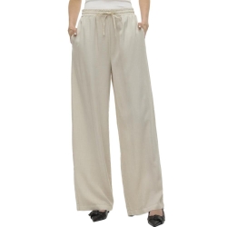 Pantalon fluide Écru Femme Vero Moda Bree