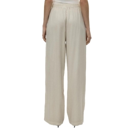 Pantalon fluide Écru Femme Vero Moda Bree