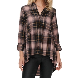 Chemise à Carreaux Rose/Noir Femme Only Canberra