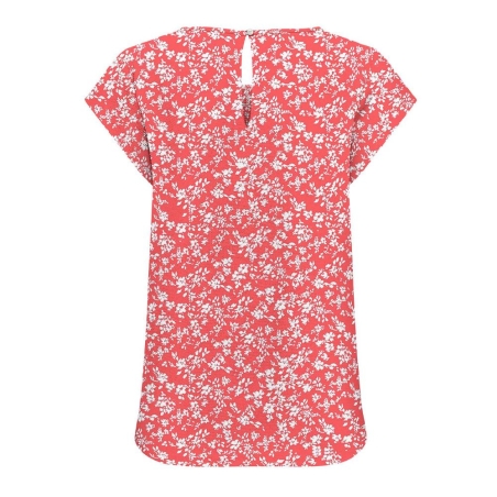 Top Rose/Blanc à motifs Femme Only Nova