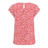 Top Rose/Blanc à motifs Femme Only Nova