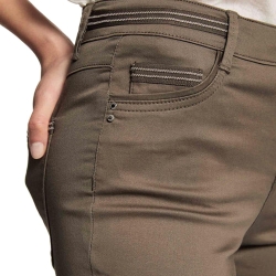 Pantalon Kaki enduit Femme Morgan Palona