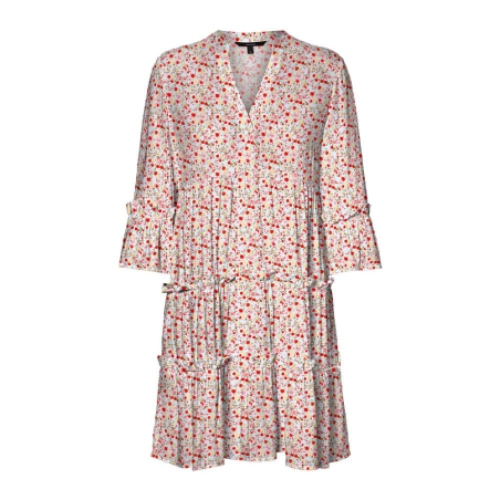 Robe Blanche/Rouge Femme Vero Moda Easy