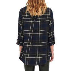 Chemise à Carreaux Marine/Blanche Femme Only Canberra