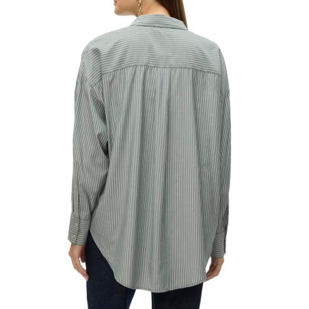 Chemise Kaki/Blanche Femme Vero Moda Nora