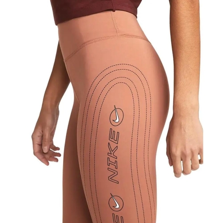 Legging Orange Femme Nike Luxe