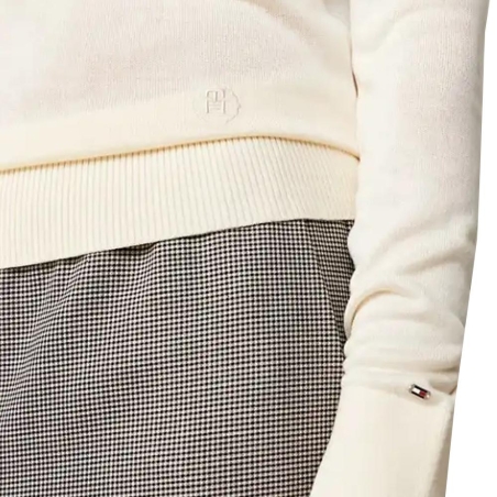 Pull Ecru Femme Tommy Hilfiger WW0WW40982