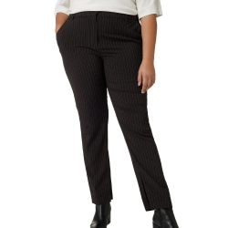 Pantalon Noir à rayures femme Only Carmakoma Carkiya
