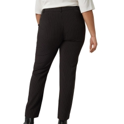 Pantalon Noir à rayures femme Only Carmakoma Carkiya