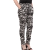 Pantalon Noir Léopard Femme Vero Moda Easy