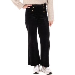 Pantalon en Velours Noir Femme Oraije Victorine