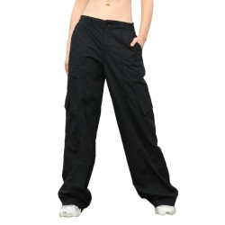 Pantalon Cargo Noir Femme Monday Premium 3192