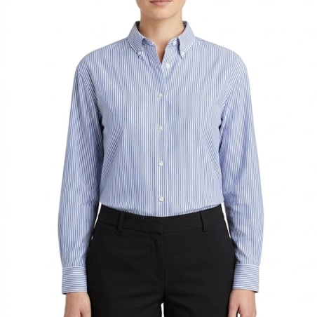 Chemise Bleu/Blanche Femme Teddy Smith Laria
