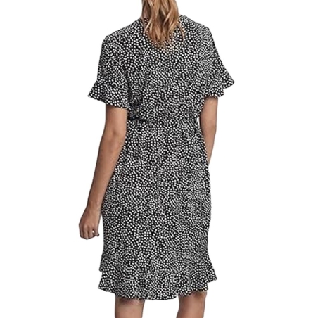 Robe Noire/Blanche Femme Vero Moda Henna