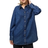 Chemise Bleu Foncé Femme Pieces Maisie