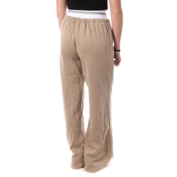 Pantalon Fluide Beige Femme Monday Premium Wide