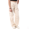 Pantalon Cargo Beige Femme Monday Premium 3178