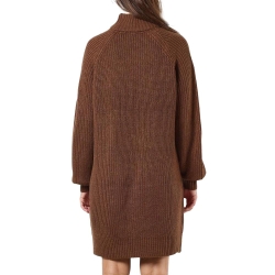 Robe Pull en Maille Marron Femme Noisy May Timmy
