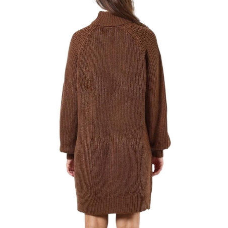 Robe Pull en Maille Marron Femme Noisy May Timmy