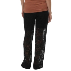 Pantalon en Dentelle Noir Femme Mamalicious Barbara