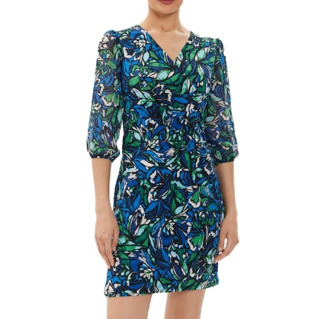 Robe Bleu/Vert Femme Morgan RIMIO
