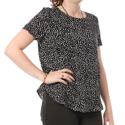 Blouse Noire à Motifs Femme Vero Moda Easy Joy
