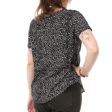 Blouse Noire à Motifs Femme Vero Moda Easy Joy