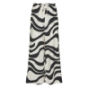 Pantalon fluide Beige/Noir Femme Vero Moda Lea
