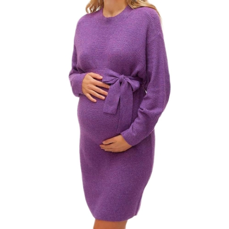 Robe de Grossesse Violette Femme Mamalicious Vala