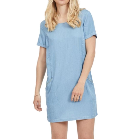Robe Bleu jeans Femme Vila Electric