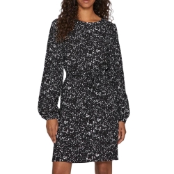 Robe Noir/Blanc Femme Vila Peffi