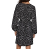 Robe Noir/Blanc Femme Vila Peffi