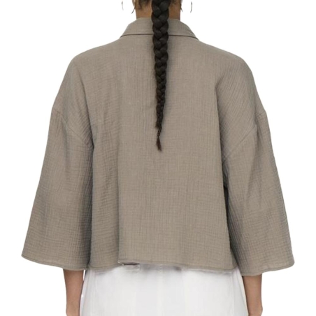 Chemise Taupe Femme JDY Theis Life 3/4