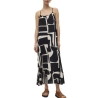 Robe Noir/Beige Femme Vero Moda Easy