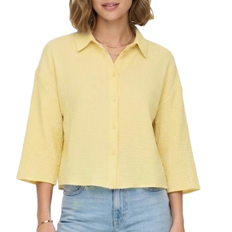 Chemise Jaune Femme JDY Theis Life 3/4