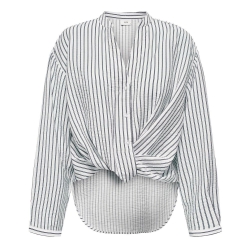 Chemise Blanc/Bleu Femme JDY Barbara Life