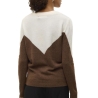 Pull Marron/Blanc Femme Vero Moda Plaza