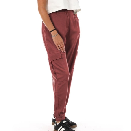 Pantalon Fluide Bordeaux Femme Lee Cooper Okarta